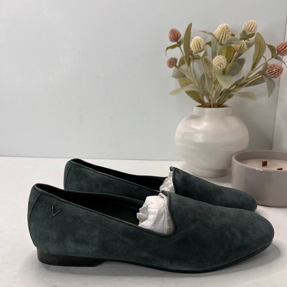Vionic Willa II Slip-on Suede Slip On Loafer Green Women's 7.5 M Tried On - Picture 1 of 9